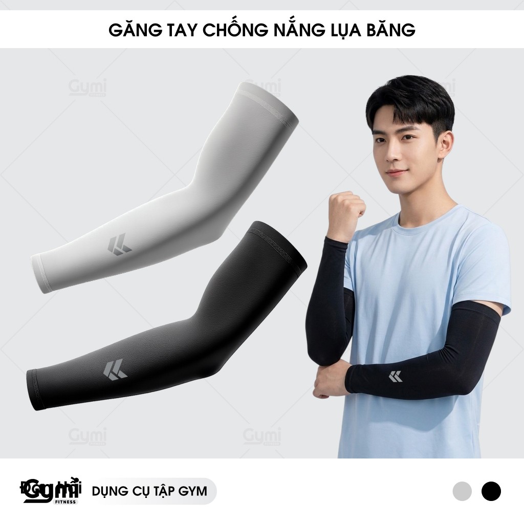 Ống Tay Chống Nắng Lụa Băng - Co Giãn Thoáng Khí Chống Tia UV Cho Nam & Nữ - GangTayChongNang03