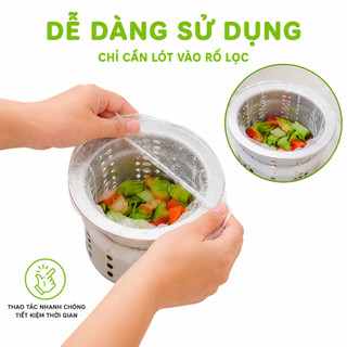 2 Túi Lưới Lọc Rác Bồn Rửa Chén Bát 100 Chiếc GD16 - Túi Lưới Chặn Rác Bồn Rửa Bát Tái Sử Dụng