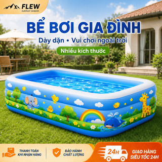 Bể Bơi Bơm Hơi Cỡ Lớn, Gấp Gọn Di Động, Dễ Bơm Xả, Chất Liệu Dày, Đa Năng Ngoài Trời