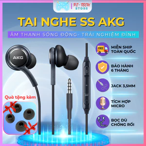 Tai Nghe AKG Samsung S10/S10 Plus Jack 3.5mm Có Mic, Nghe Nhạc Bass Hay, Đàm Thoại Rõ Nét BH 6T