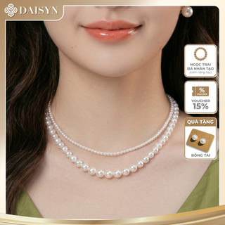 [DAISYN ] N420 choker vòng cổ hạt Trai, dây chuyền hạt ngọc trai nhân tạo đá dây chuyền mang áo dài 2 sợi nhiều kiểu