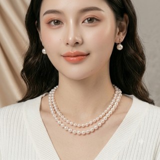 [DAISYN ] N420 choker vòng cổ hạt Trai, dây chuyền hạt ngọc trai nhân tạo đá dây chuyền mang áo dài 2 sợi nhiều kiểu