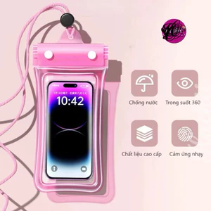 Túi đựng điện thoại chống nước 3 lop khoá .cảm ứng nhậy chống nước tốt .chụp ảnh rõ nét độ bền cao
