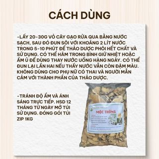 Cây Mộc Thông Khô 1kg Nguyên Chất | Dược Liệu Khô Chọn Lọc | Thảo Dược Đạt Huyền