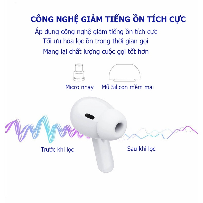 Tai Nghe Bluetooth Không Dây AlPro 2 Cao Cấp AT Nghe Nhạc Chơi Game Bảo Hành 12 Tháng Mới SP48