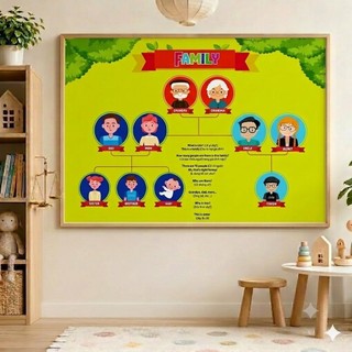 TRANH DÁN SƠ ĐỒ TƯ DUY A3_BÉ HỌC Ở NHÀ
