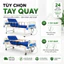 Giường Y Tế 1 Tay Quay, 2 Tay quay Nâng Lưng Nâng Chân - Giường Bệnh Đa Năng Cho Người Già, Tai Biến (BẢO HÀNH 2 NĂM)