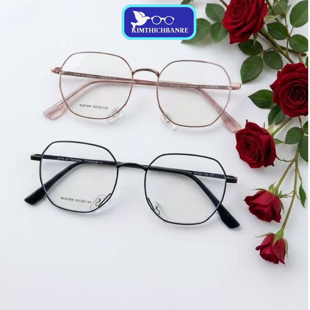 Gọng kính né mũi model ML9100 dáng vuông đa giác