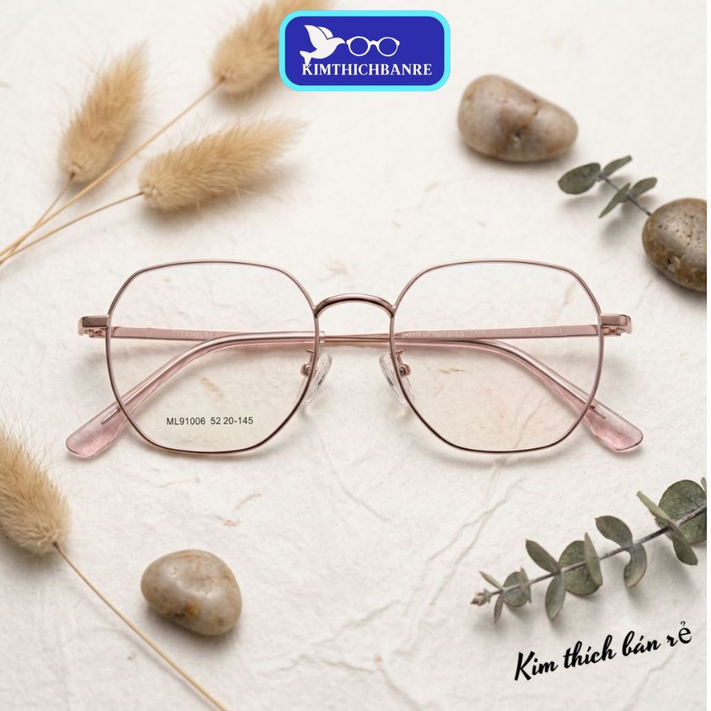 Gọng kính né mũi model ML9100 dáng vuông đa giác