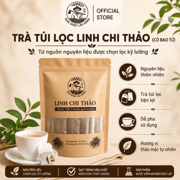 Trà túi lọc Linh Chi Thảo - Cây linh chi thảo ( Cỏ bao tử )