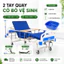 Giường Y Tế 1 Tay Quay, 2 Tay quay Nâng Lưng Nâng Chân - Giường Bệnh Đa Năng Cho Người Già, Tai Biến (BẢO HÀNH 2 NĂM)