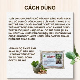 1kg Củ ráy ( bạc hà núi ) sấy khô sạch, mới LOẠI 1 - Dược Liệu Đạt Huyền