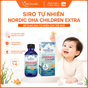 Nordic DHA Children Extra - Bổ Sung DHA, Hỗ Trợ Phát Triển Não Bộ Cho Trẻ 1 - 6 Tuổi, Chai 60ml