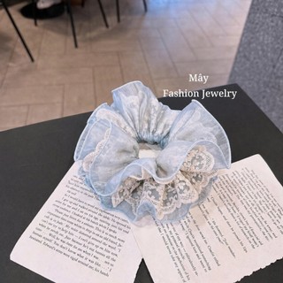 Scrunchies 4 lớp voan viền phối ren • Mây Fashion Jewelry - C52611