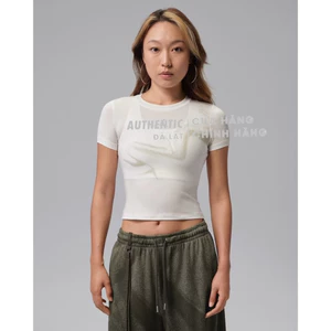 Áo Thun Nữ Màu Kem Logo J orda n Wjdn Apla Sail IR7793-133