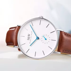 Đồng Hồ Nam Chính Hãng I&W Carnival 8848G-D3 Full Box Chống Nước Kính Sapphire Dây Da (Máy Pin)