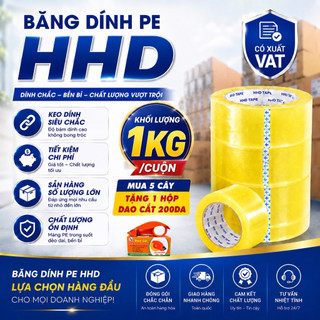 (MUA 5 TẶNG 1) Combo 6cuộn Băng keo-Băng dính 6kg-6cuộn, lõi nhựa siêu mỏng. Sản xuất tại xưởng