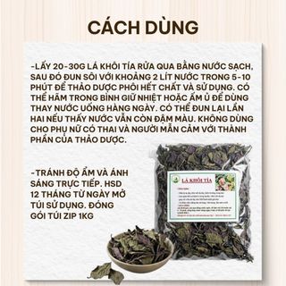 1KG lá khôi tía [ Hàng phơi nắng ] khô, sạch LOẠI 1 - Dược Liệu Đạt Huyền