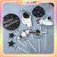Combo 10 Set Cắm Giấy Du Hành Vũ Trụ, Cảnh Sát Trang Trí Bánh Kem Sinh Nhật DUHA 071