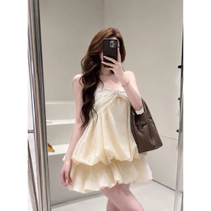 Set Áo Tơ 2S phối ren cách điệu xinh xắn kèm chân váy xoè
