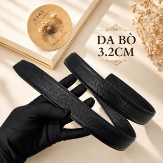 Dây lưng nam da bò bản 32mm 33mm dùng cho khoá kim siêu đẹp tặng kèm đinh đục lỗ