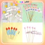 Combo 10 Sét Giấy Hình Tim, Hình Tim, Hình Cây Bông, Sét Cắm Trang Trí Bánh Siêu Độc Đáo DUHA 076