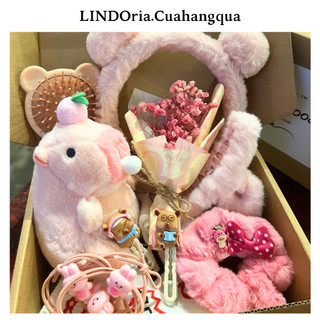 Set Quà Tặng Cute LINDOria, Quà Tặng Sinh Nhật, 14/2, 8/3, 20/10, Capybara, Cinna, Kitty..