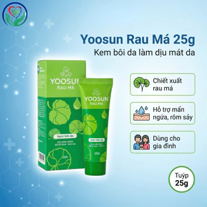 Yoosun Rau Má 25g kem bôi da rau má làm dịu da, hỗ trợ mẩn ngứa, côn trùng cắn, rôm sảy