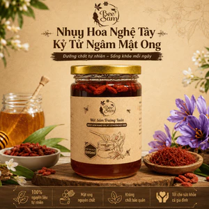 Nhụy Hoa Nghệ Tây Kỷ Tử Mật Ong BeeSam 500ml – Kỷ Tử Mật Ong Tự Nhiên