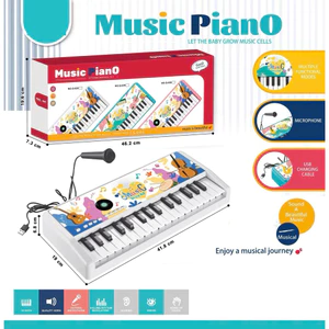 Đàn Piano Điện Tử Đồ Chơi "Music Piano - Music World" Kèm Micro
