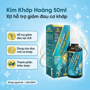 Xịt Kim Khớp Hoàng 50ml hỗ trợ giảm đau nhức xương khớp, đau mỏi cơ, bong gân, trật khớp