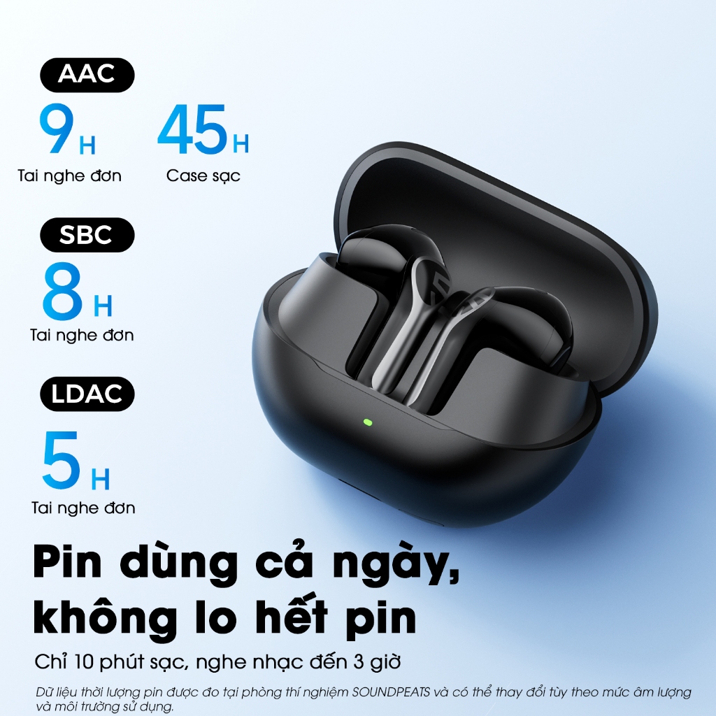 Tai Nghe True Wireless SoundPEATS Air6 HS Hires Audio | Driver Sinh Học 3 Lõi Bảo Vệ Tai | N-Reduce 2.0 | Bluetooth 6.0 | BigBuy360 - bigbuy360.vn