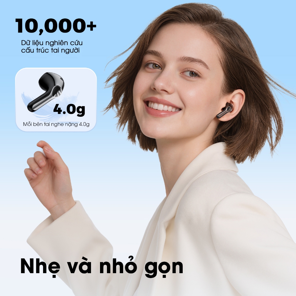 Tai Nghe True Wireless SoundPEATS Air6 HS Hires Audio | Driver Sinh Học 3 Lõi Bảo Vệ Tai | N-Reduce 2.0 | Bluetooth 6.0 | BigBuy360 - bigbuy360.vn