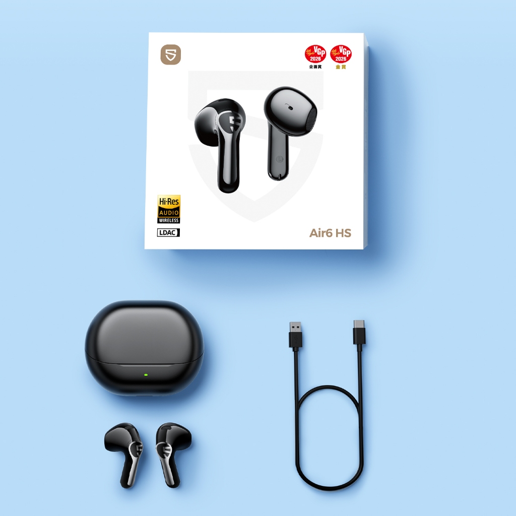 Tai Nghe True Wireless SoundPEATS Air6 HS Hires Audio | Driver Sinh Học 3 Lõi Bảo Vệ Tai | N-Reduce 2.0 | Bluetooth 6.0 | BigBuy360 - bigbuy360.vn