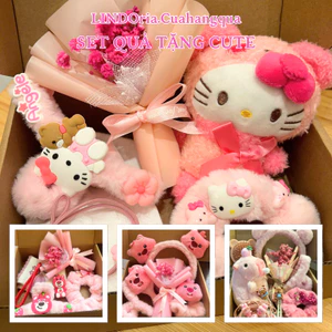 Set Quà Tặng Dễ Thương LINDOria, Quà Tặng Sinh Nhật, 14/2, 8/3, 20/10, Capybara, Cinna, Kitty..