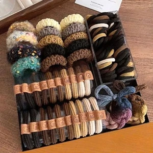 Set 136 Dây Chun Buộc Tóc nhiều mẫu phong cách hàn quốc