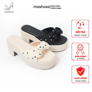 DÉP XUỒNG NƠ QUAI CHẤM BI CAO 7CM D4816 – XINH XẮN, NỮ TÍNH DỄ PHỐI ĐỒ