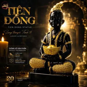 Vật Phẩm Trang Trí Tiên Đồng cao 20cm Làm Quà Tặng Tân Gia Decor Kệ Sách sang trọng