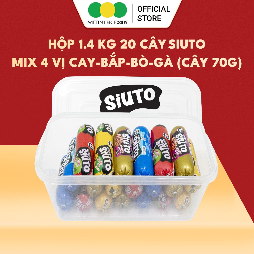 Hộp 20 Cây Xúc Xích Siuto Vietinter Foods