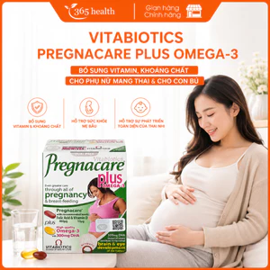 Viên Uống Cho Mẹ Mang Thai & Cho Con Bú Vitabiotics PREGNACARE PLUS OMEGA-3 (Hộp 56 Viên)
