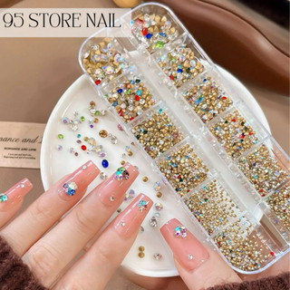 Khay đá chân nhọn nail , đá gắn móng nhiều size