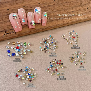 Khay đá chân nhọn nail , đá gắn móng nhiều size