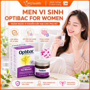 Men vi sinh Optibac tím phòng ngừa phụ khoa vùng kín cho phụ nữ và mẹ bầu, Optibac for Women