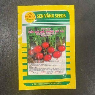 [Gói 10g~1000 Hạt] Hạt Giống Củ Cải Đỏ Tròn Baby, Dễ Trồng, Nhanh Thu Hoạch