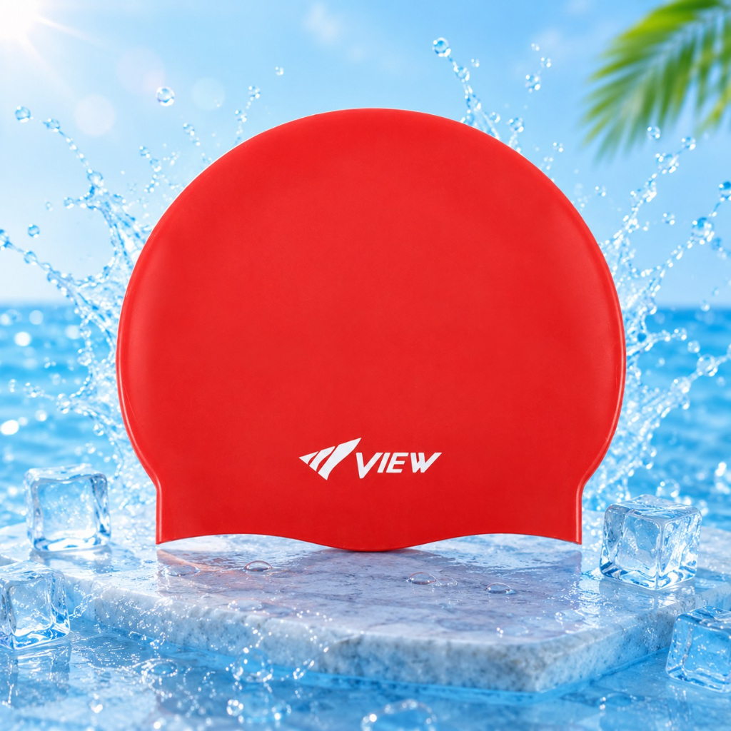 Mũ bơi View bằng silicone cao cấp Nhật Bản cho người lớn và trẻ em
