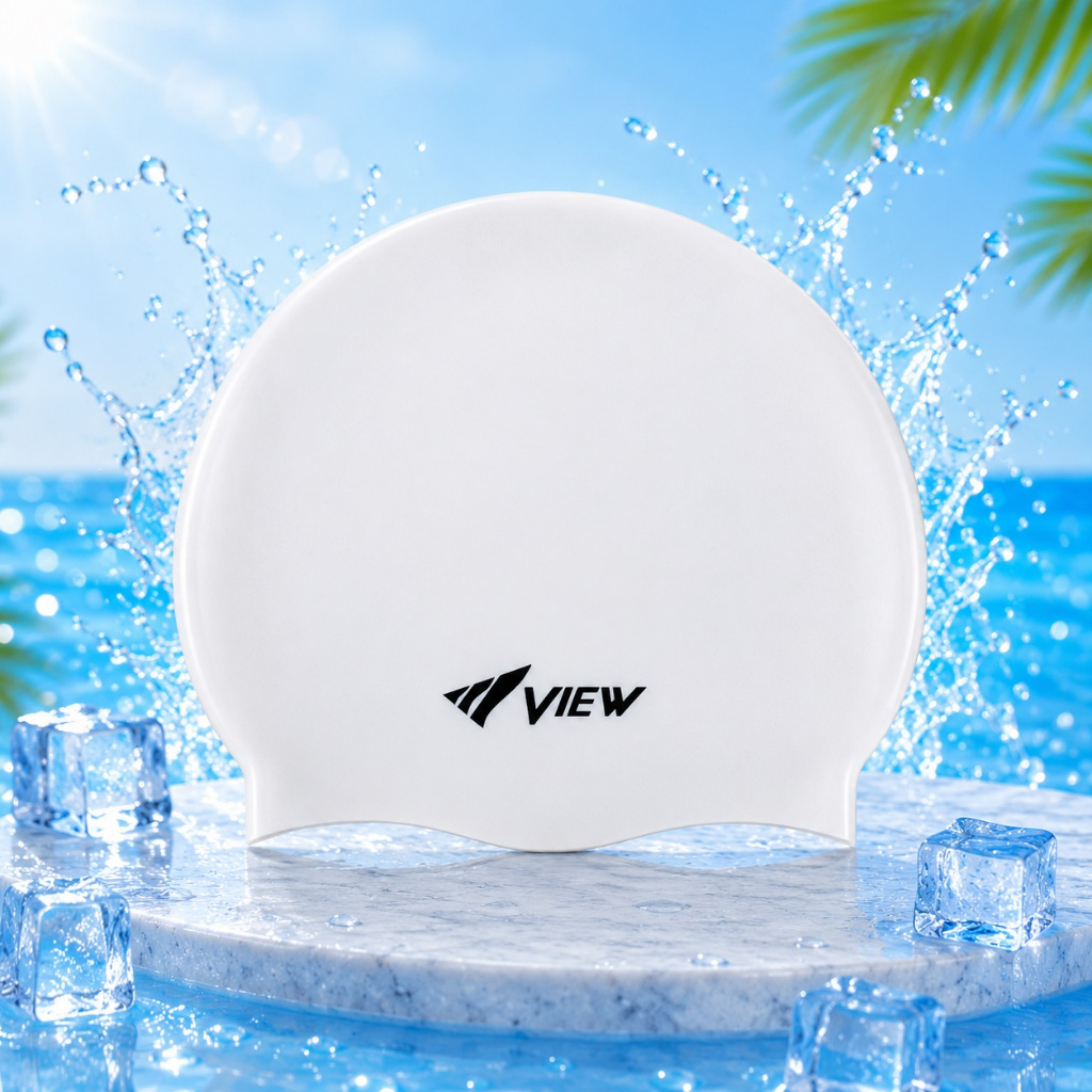 Mũ bơi View bằng silicone cao cấp Nhật Bản cho người lớn và trẻ em