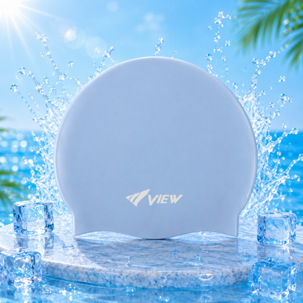 Mũ bơi View bằng silicone cao cấp Nhật Bản cho người lớn và trẻ em