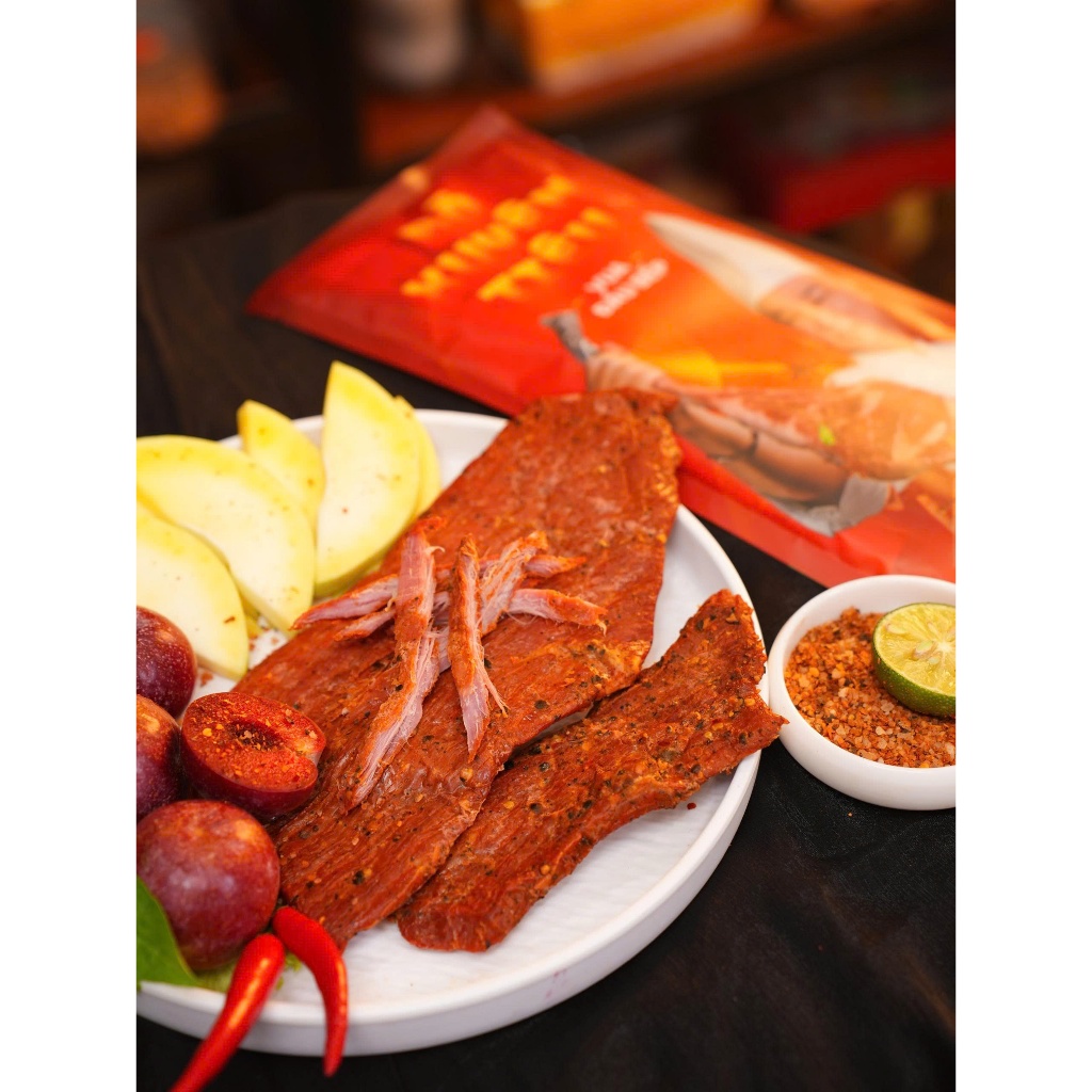 THỊT BÒ XUYÊN TIÊU CHEF HẢI | BÒ SẤY DẺO TỪ 100% THỊT BÒ TƯƠI – 2 VỊ CAY MỀM & CAY VỪA – MỀM DAI ĐẬM VỊ