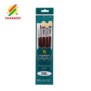 Bộ 5/6 Cọ Vẽ Chuyên Dùng Cho Màu Sơn Dầu - Colormate