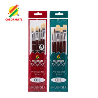 Bộ 5/6 Cọ Vẽ Chuyên Dùng Cho Màu Sơn Dầu - Colormate